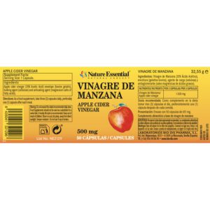 Vinagre de manzana 500 mg. 50 cápsulas - Imagen 4