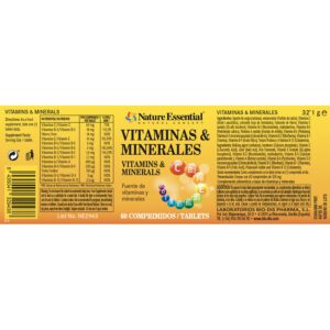 Vitaminas & minerales 60 comprimidos - Imagen 3