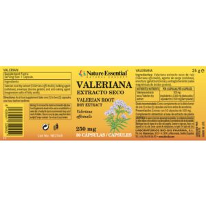 Valeriana 250 mg. (extracto seco) 50 cápsulas - Imagen 3