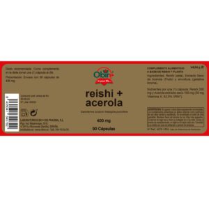Reishi & acerola 400 mg. 90 cápsulas - Imagen 4