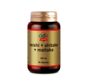 Reishi + shitake + maitake 300 mg. 90 cápsulas