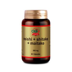 Reishi + shitake + maitake 300 mg. 90 cápsulas