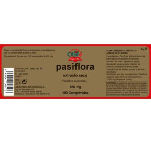 Pasiflora 180 mg. (Extracto seco) 100 comprimidos - Imagen 2