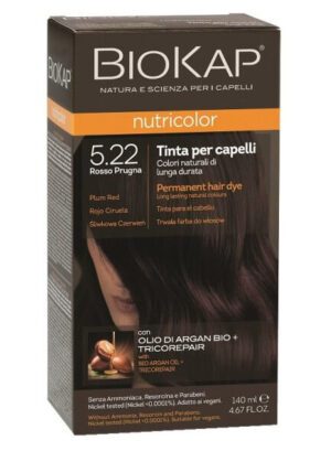Tinte Nutricolor Rojo Ciruela 5.22 140ml Biokap