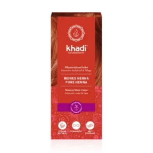 Tinte Natural Henna 100 Pura Vegan 100g Khadi