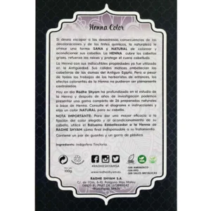 Henna Radhe Indigo Polvo - Imagen 3