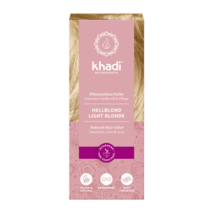 Tinte Natural Herbal Hair color Rubio Claro Vegan 100g Khadi