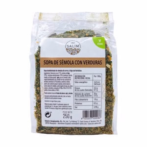 Sopa de sémola con verduras (250 gr)