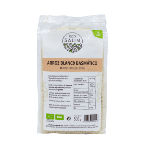 Arroz basmático blanco ecológico (500 gr)